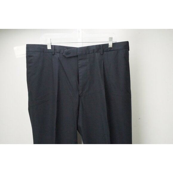 Burberry London Navy Blue 100% Cotton Mens Pants Trousers Sz 56 EU NEW